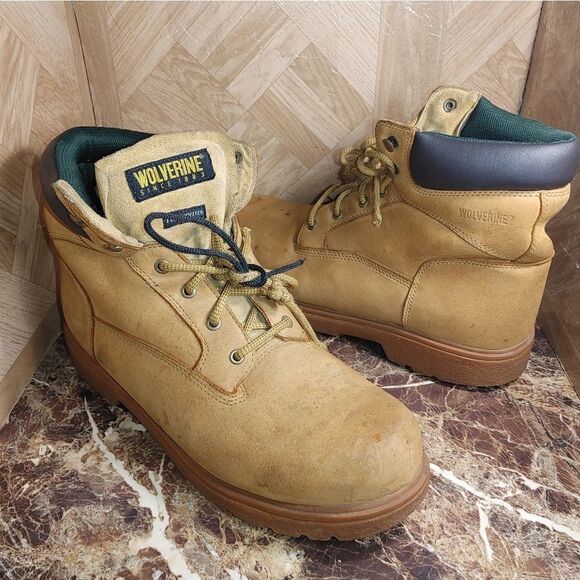 Wolverine men's thermolite oil resistant water proof boots brown size 13m - Picture 1 of 10